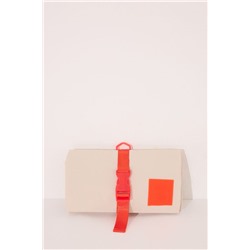 Neceser mediano nylon azul  beige
