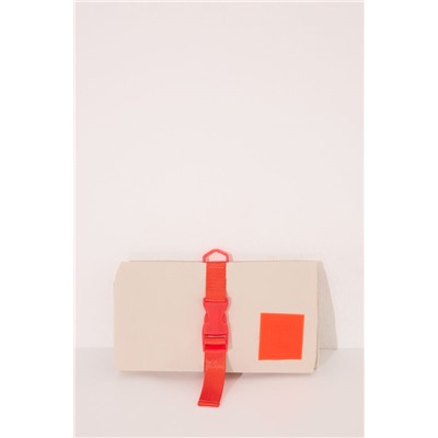 Neceser mediano nylon azul  beige