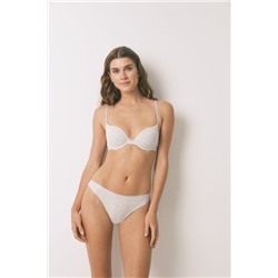 Sujetador push up GORGEOUS algodón gris