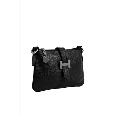 Bandolera de piel Negro - Firenze Artegiani