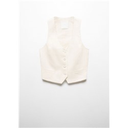 Chaleco traje lino