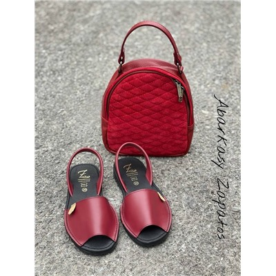 Ab.Zapatos 320-8 PC · BURDEOS+AB.Z · Pelle · mochila 421 (650) GRANATE