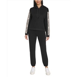 Calvin Klein Women's Logo Stripe Pullover Hoodie