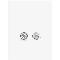 MICHAEL KORS Precious Metal-Plated Sterling Silver Pavé Studs