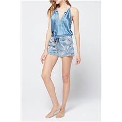 Top lencero Texas Celeste