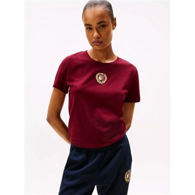 Embroidered Laurel Leaf Logo T-Shirt