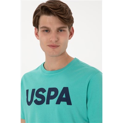 Erkek Regular Fit Bisiklet Yaka Mint Basic Tişört