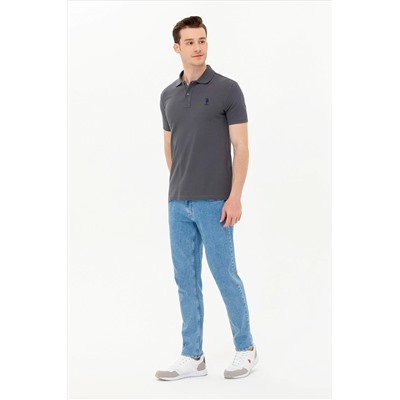 Erkek Antrasit Basic Polo Yaka Tişört