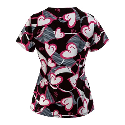 Trust Your Journey Scrubs Ribbons Of Hope Print Top