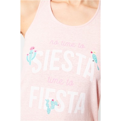 Camiseta de tirantes Fabian Rosa empolvado