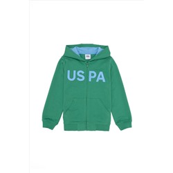 Erkek Çocuk Yeşil Basic Sweatshirt