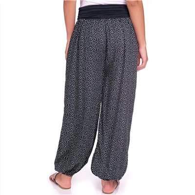 Damen Haremshose mit Allover-Print