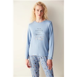 Penti Coffee Termal Mavi Pijama Takımı PN85B85223SK-BL6