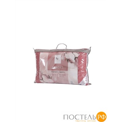549015 Подушка 50*70 Glades SL искусственный тик бортик розы