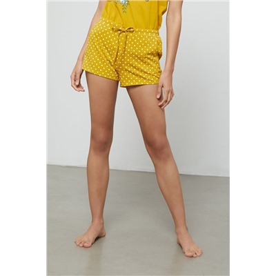 Short Gigi Mostaza y ocre