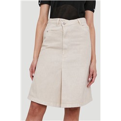 Falda trapecio Beige