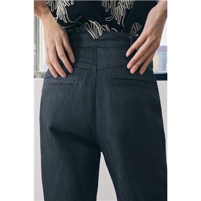 ZW COLLECTION WIDE-LEG MID-RISE JEANS