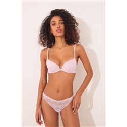Tanga encaje rosa