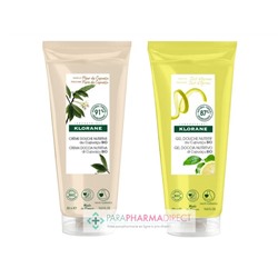 Klorane Cupuaçu Crème Douche Nutritive Fleur de Cupuaçu + Gel Douche Nutritif Zeste d'Agrumes 2x200mlLot  × 2