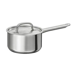 Kasserolle mit Deckel, Edelstahl,