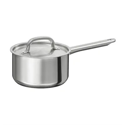 Kasserolle mit Deckel, Edelstahl,