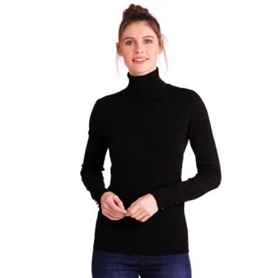 Damen Rollkragenpullover im Basic-Look