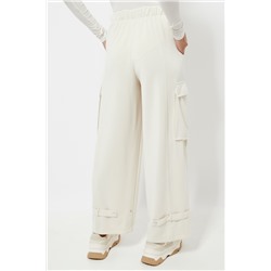 Pantalón cargo cintura alta - Crudo
