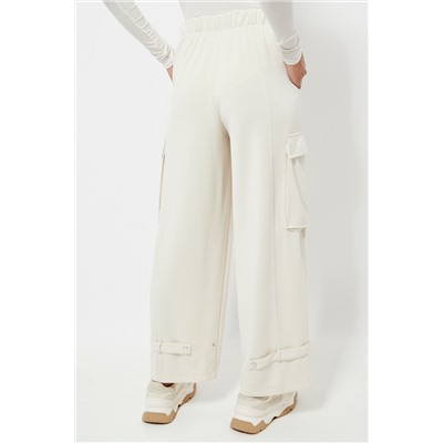 Pantalón cargo cintura alta - Crudo