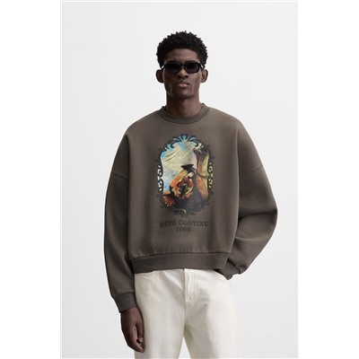 SUDADERA ESTAMPADO COMBINADO