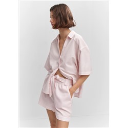 Shorts algodón lino