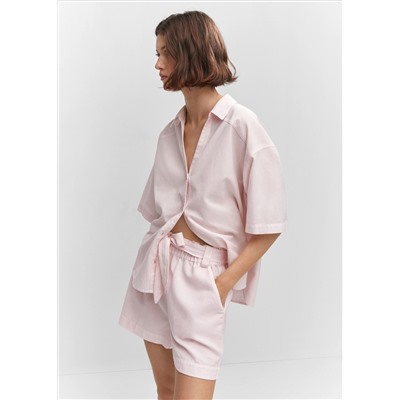 Shorts algodón lino