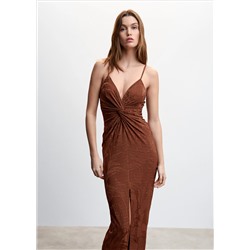 Vestido nudo abertura