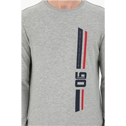 Erkek Gri Melanj Sweatshirt