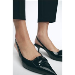 SLINGBACKS WITH HEEL DETAIL