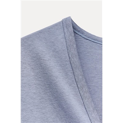 LINEN AND COTTON BLEND T-SHIRT