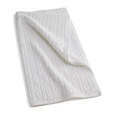 Lauren Ralph Lauren Sanders Cable Bath Towel, 30" x 56"