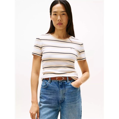 Stripe Crewneck T-Shirt