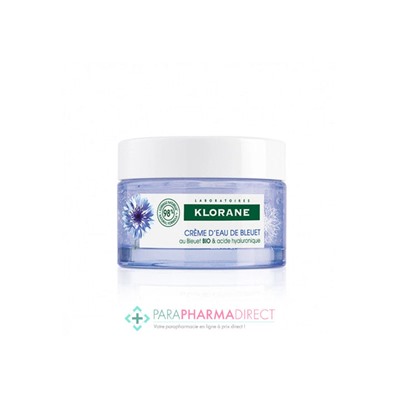 Klorane Bleuet Crème d'Eau de Bleuet BIO & Acide Hyaluronique 50ml