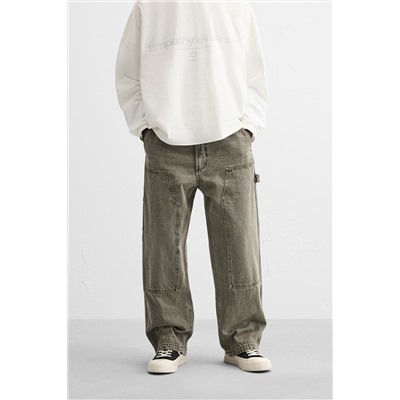 PANTALÓN BOLSILLO CARPINTERO LAVADO