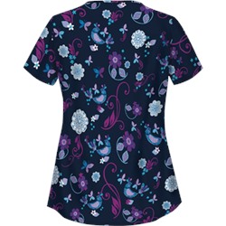 UA Song Bird Navy Scrub Top