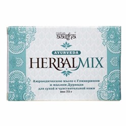 AASHA HERBALS HerbalMix Soap with glycerin and durvadi oil Мыло  с глицерином и маслом дурвади 75г