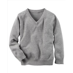 Long-Sleeve V-Neck Sweater