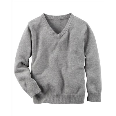 Long-Sleeve V-Neck Sweater