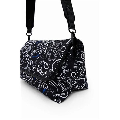 Bandolera dibujos reciclada