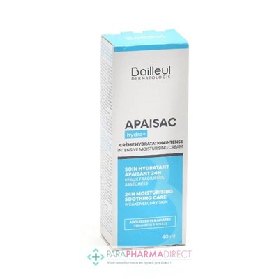 Bailleul Apaisac Hydra+ Crème Hydratation Intense 40ml