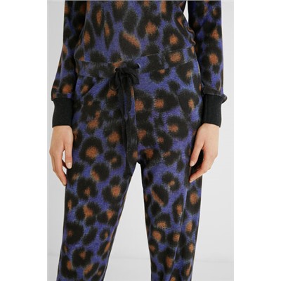 Pijama mono leopardo