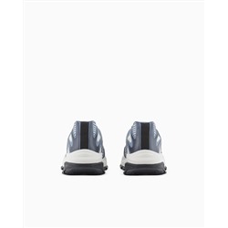 Sneakers with optical effect design and maxi sole