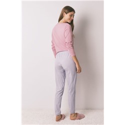 Pantalón skinny 100% algodón print geométrico