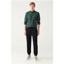 Avva, Erkek Siyah Yandan Cepli Bağcıklı Jogger Pantolon B003025