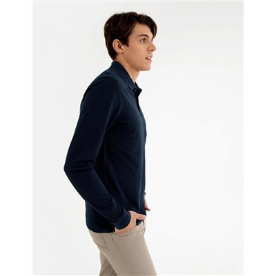 Lacivert Slim Fit Sweatshirt